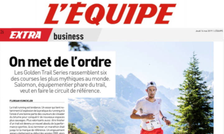 A full page spread in L'EQUIPE